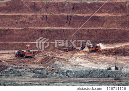 Coal mining. The truck transporting coal, Thailand. Coal mining. The truck transporting coal, Thailand. 126711126