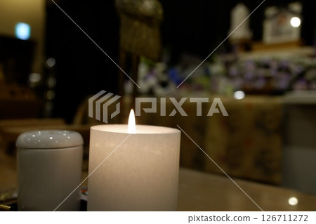 Candles at a funeral Candles at a funeral 126711272