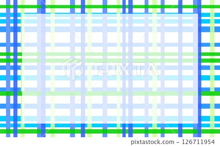 Frame Lattice pattern Blue White 126711954