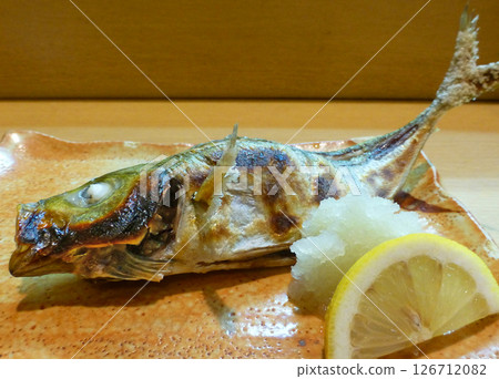 Full of fat and flavor! Photo of grilled salted horse mackerel at an izakaya Full of fat and flavor! Photo of grilled salted horse mackerel at an izakaya 126712082