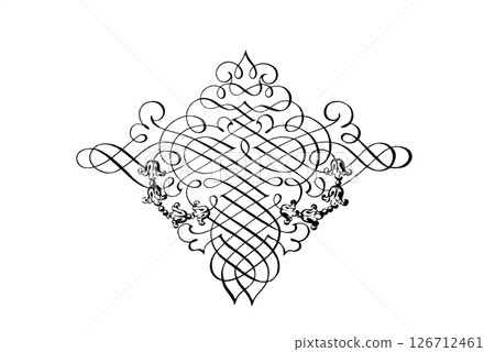 Classic calligraphy pattern 126712461