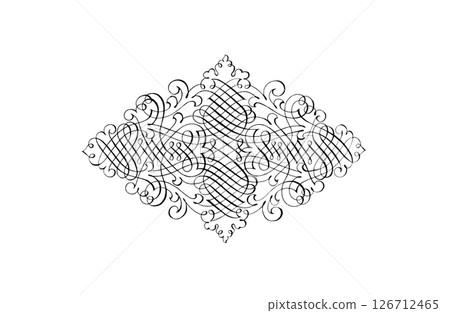 Classic calligraphy pattern Classic calligraphy pattern 126712465