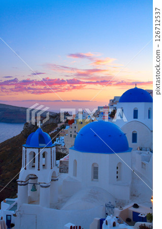 Oia, traditional greek village 126712537