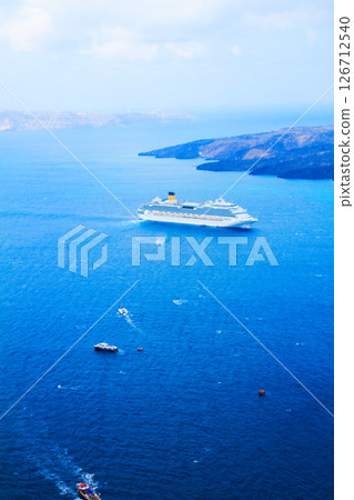 Thira and caldera of Santorini volcano Thira and caldera of Santorini volcano 126712540