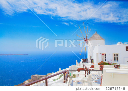 windmill of Oia, Santorini 126712546