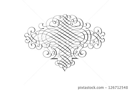 Classic calligraphy pattern Classic calligraphy pattern 126712548