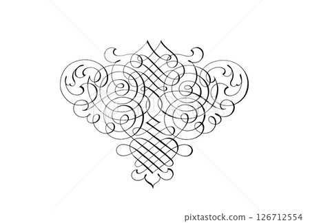 Classic calligraphy pattern Classic calligraphy pattern 126712554