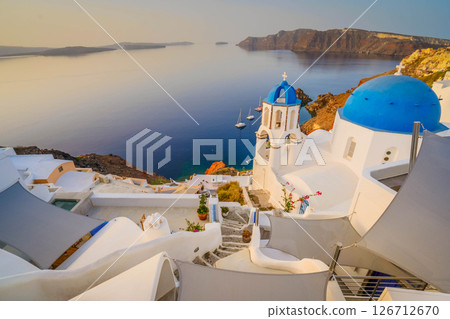 Oia, traditional greek village 126712670