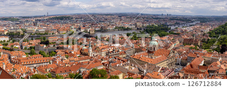 Old town Prague city skyline, cityscape of Capital of the Czech Republic 126712884