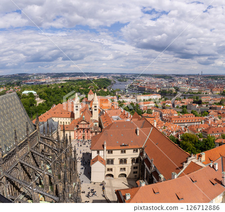 Old town Prague city skyline, cityscape of Capital of the Czech Republic 126712886