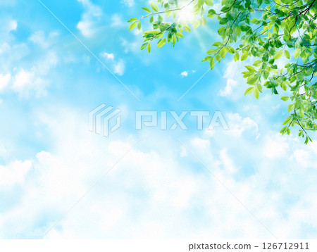 新鮮的綠色天空 126712911