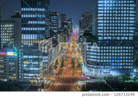 大阪禦堂筋夜景：世博期間限時亮燈 126713240