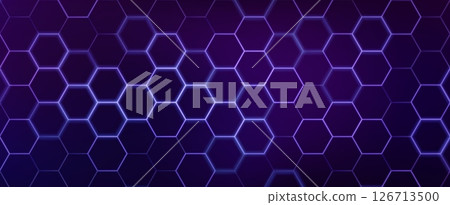 Abstract hexagon pattern background Abstract hexagon pattern background 126713500