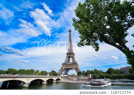 eiffel tour and Paris cityscape eiffel tour and Paris cityscape 126713774