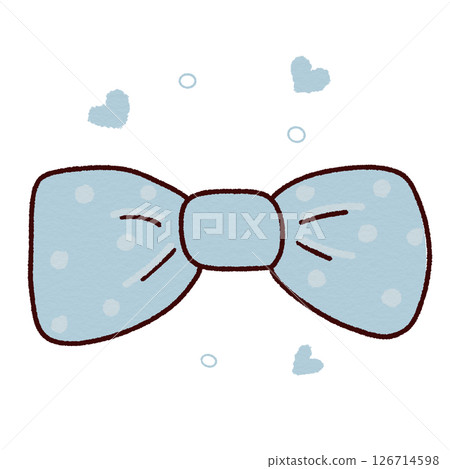 Blue bow tie 126714598