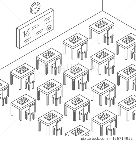 Classroom_isometric illustrations 126714932