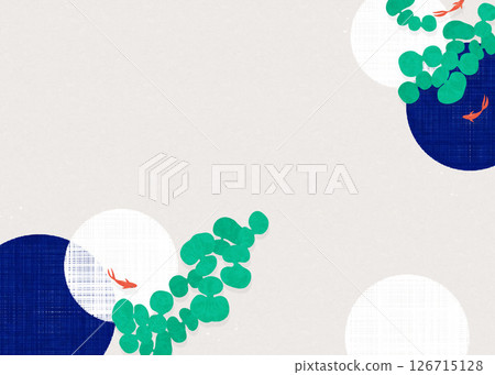 Summer Japanese-style background (goldfish) 2025-5 Summer Japanese-style background (goldfish) 2025-5 126715128
