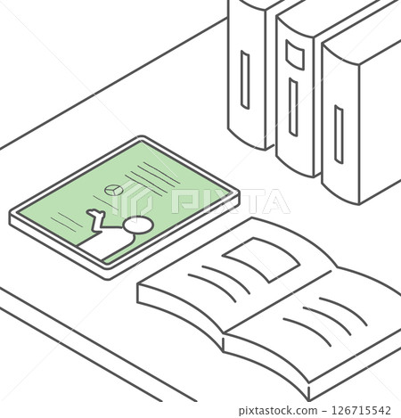 Online education (distance learning)_isometric illustration Online education (distance learning)_isometric illustration 126715542