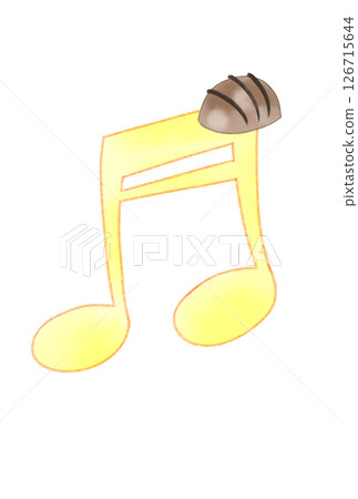 Musical notes with chocolate Musical notes with chocolate 126715644