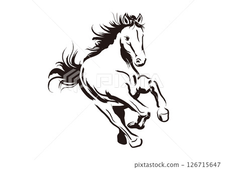 Horse illustration 01 Horse illustration 01 126715647