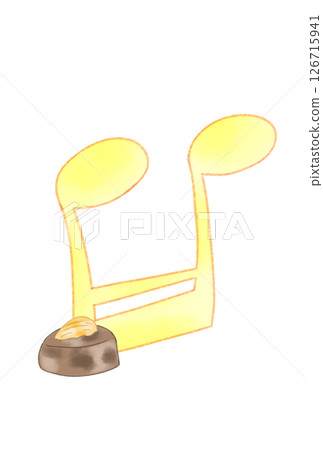 Musical notes with chocolate Musical notes with chocolate 126715941