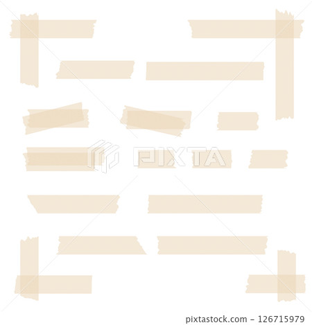 Sticky tape vector set of Stationery collage element Sticky tape vector set of Stationery collage element 126715979