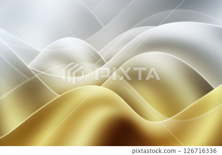 3d rendering golden stripes wave background 126716336