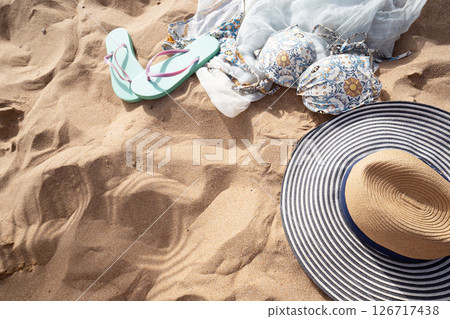 Summer beach background 126717438