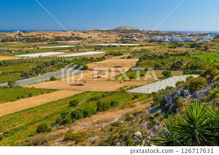Picturesque rural landscape somewhere in Malta 126717631