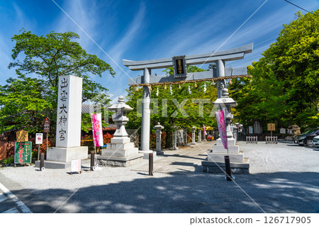 [Tamba Province Ichinomiya] Izumo Grand Shrine Torii and approach Kameoka City, Kyoto Prefecture 126717905