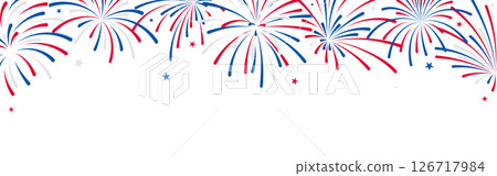 4th of July background, USA fireworks, Independence Day 4th of July background, USA fireworks, Independence Day 126717984