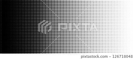 Halftone dot pattern gradient background circle comic fade. 126718048