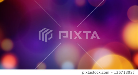 Golden bokeh light effect glowing blurred circles background. Blurred bokeh abstract background. 126718055
