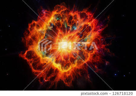 Image of supernova explosion AI generated image 126718120