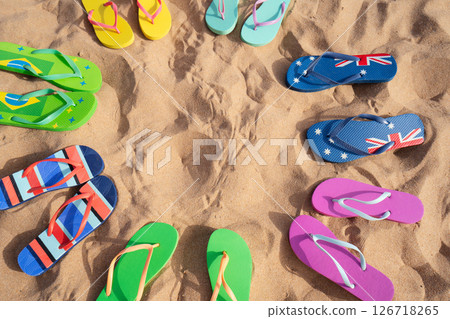 Summer beach background 126718265