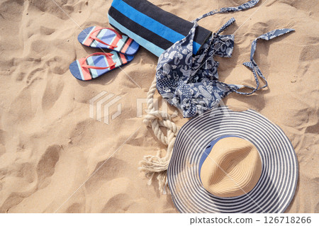 Summer beach background 126718266