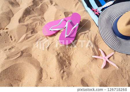 Summer beach background 126718268