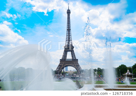 eiffel tour and from Trocadero, Paris 126718356