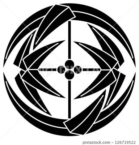 This is my family crest. It is a four-winged circle. 126719522