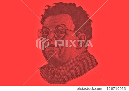 Diego Rivera Portrait from Mexico Banknotes 126719933