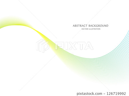 Green gradient abstract curve background vector material Green gradient abstract curve background vector material 126719992