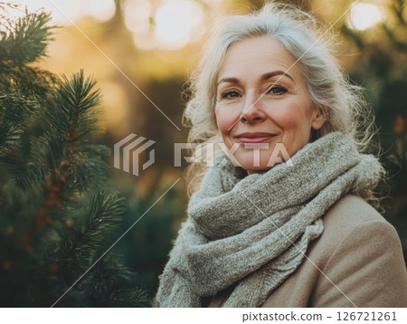 Senior woman at wellness retreat focusing on cognitive health and emotional wellbeing during aging Senior woman at wellness retreat focusing on cognitive health and emotional wellbeing during aging 126721261