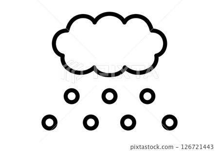 雲和雪的簡單插圖 126721443