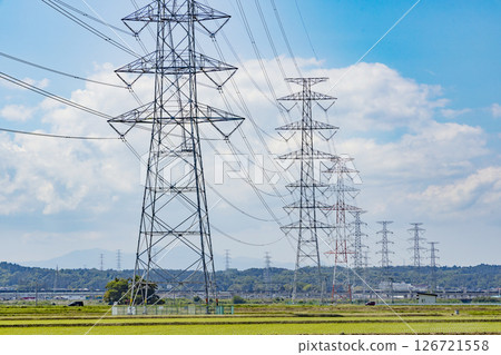 Steel tower rural power transmission line Steel tower rural power transmission line 126721558
