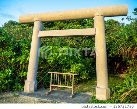 竹富島、三崎禦嶽(沖繩縣竹富町) 竹富島、三崎禦嶽(沖繩縣竹富町) 126721786
