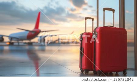 Airport luggage waiting 126721842