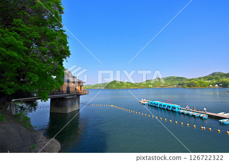 [Aichi Prefecture] Inuyama City: Fresh greenery at Iruka Pond 126722322