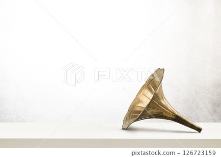 Vintage brass horn 126723159