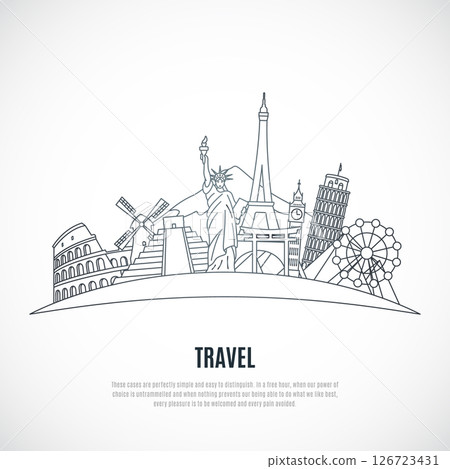Travel line icon. 126723431