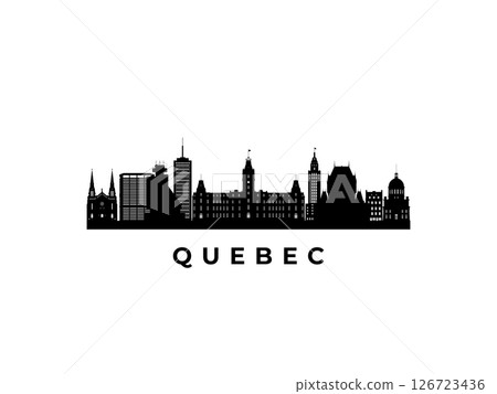 Vector Quebec skyline.  126723436